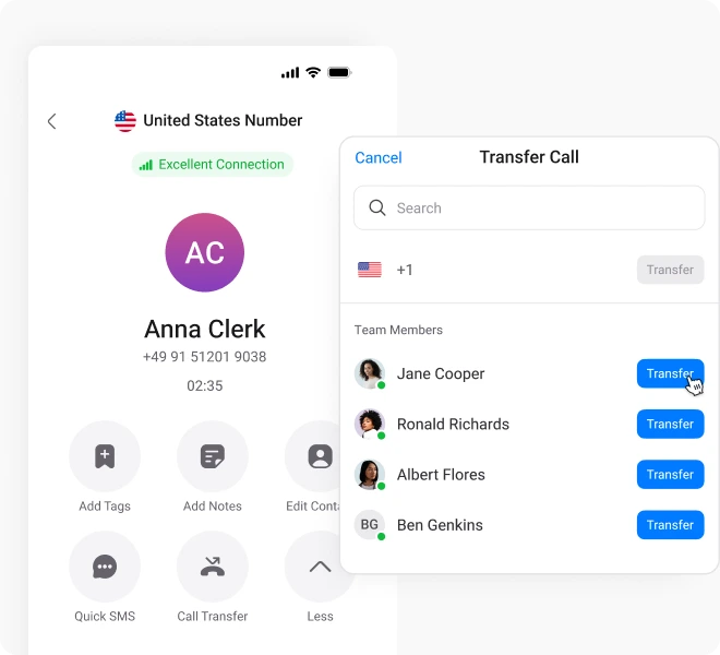transfer call
