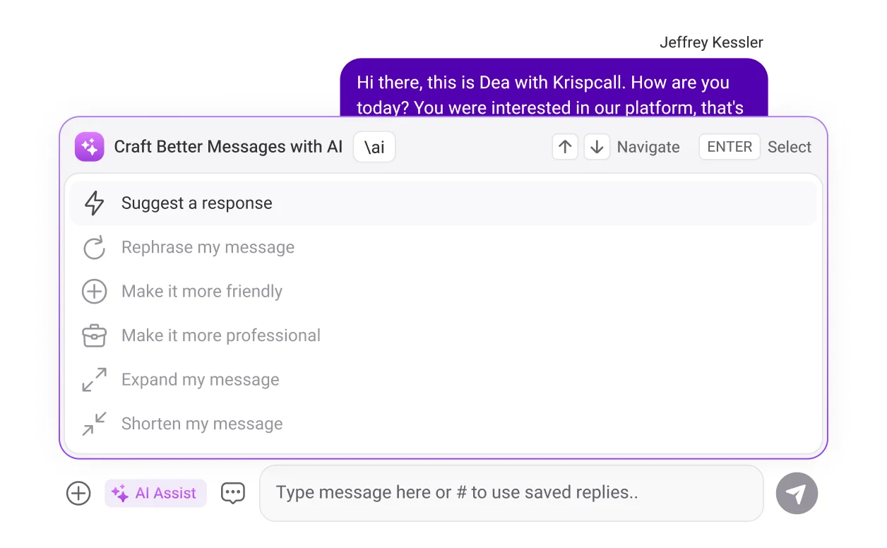 feature ai text message responder