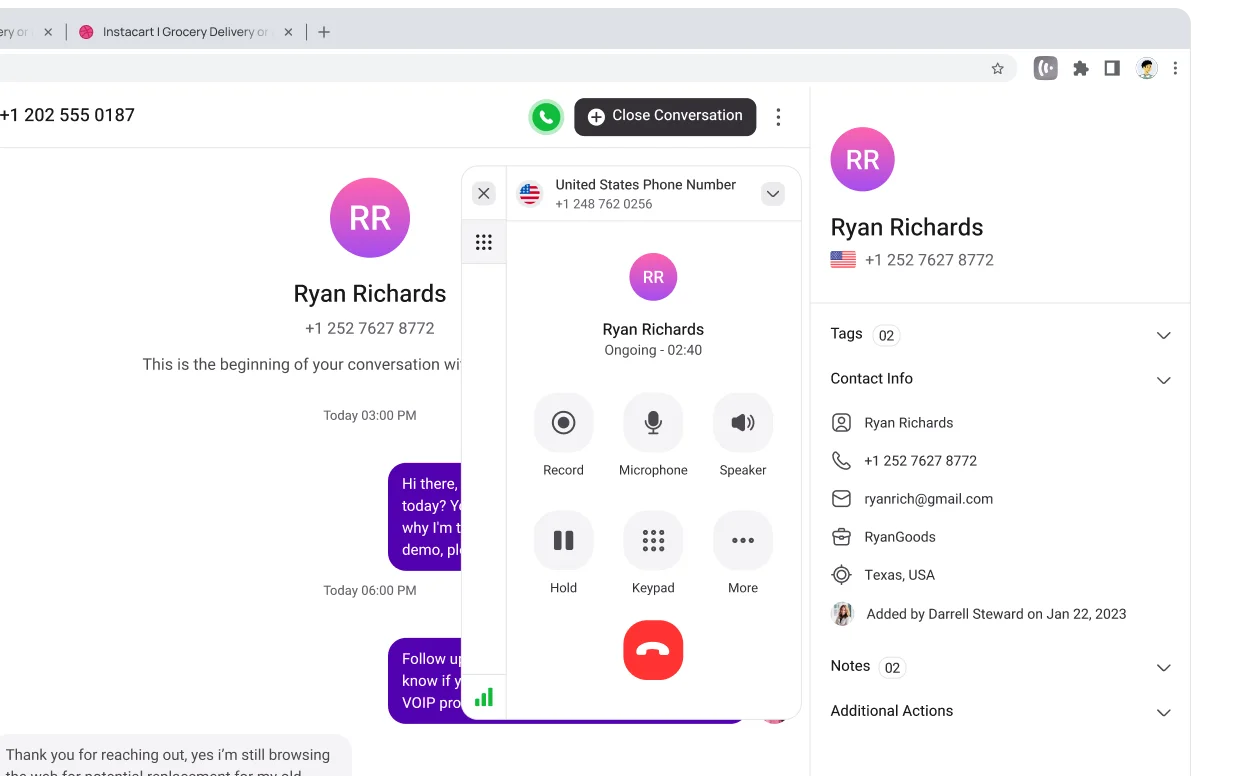 feature call pop