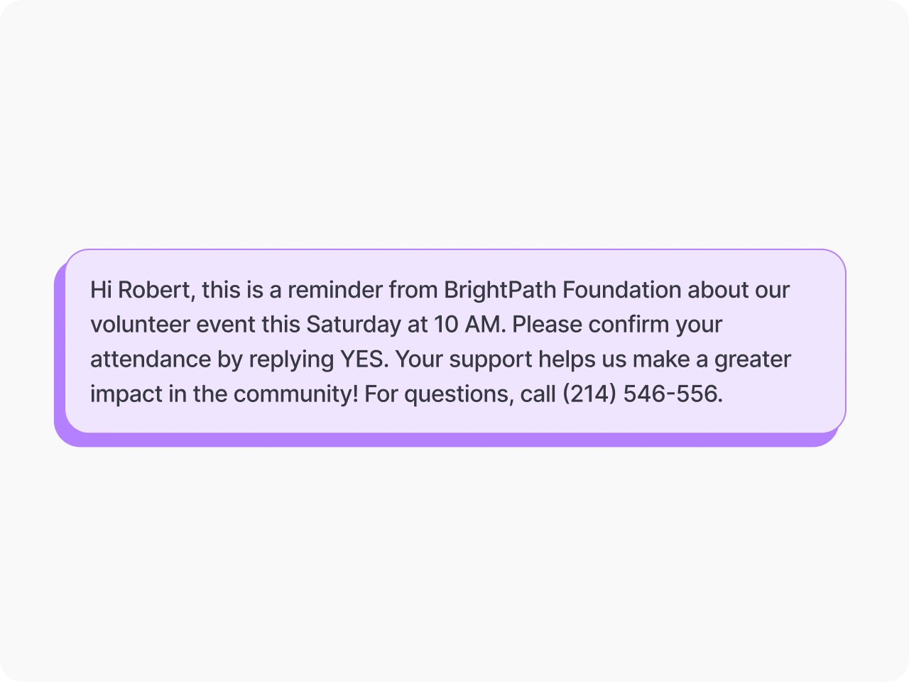 coordinate events and support over text non profit image