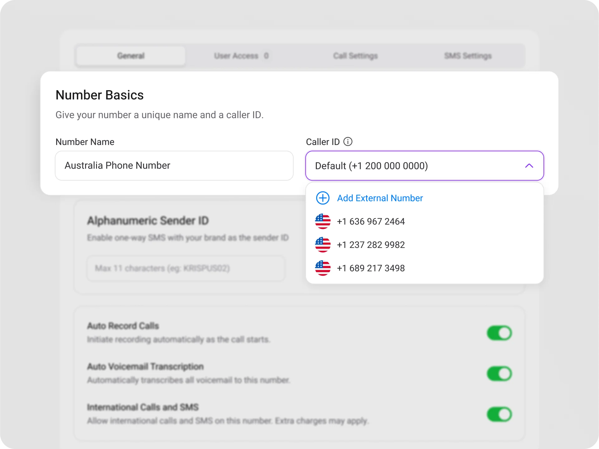 custom caller id to build trust remit