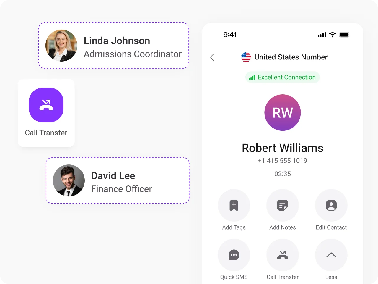 connect instantly with students and staff