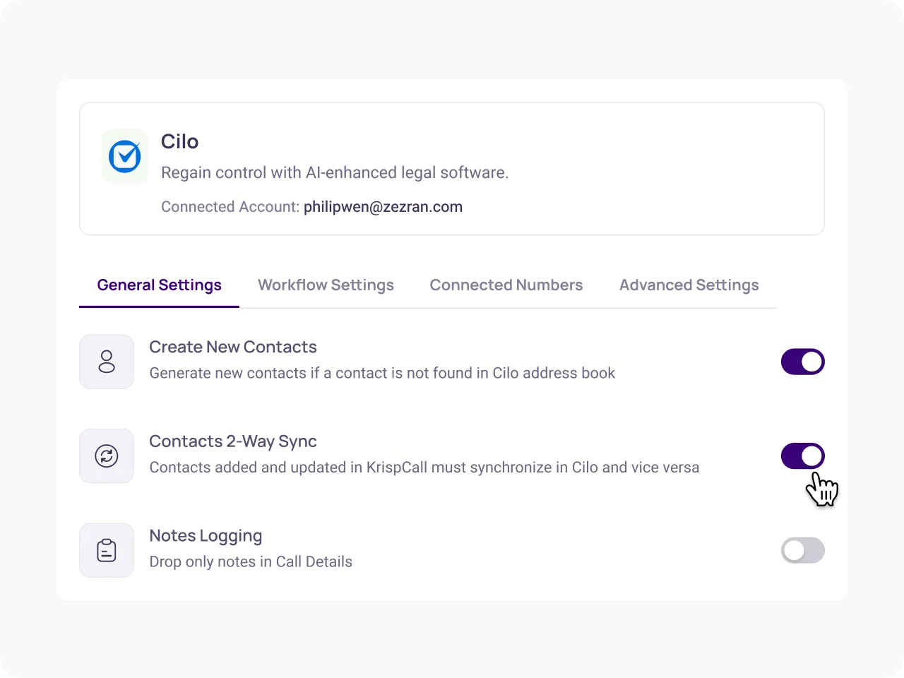 integrate clio with krispcall easily with our guide3