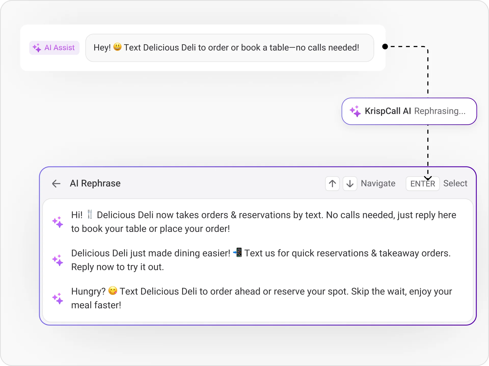 polish your replies with ai rephrasing