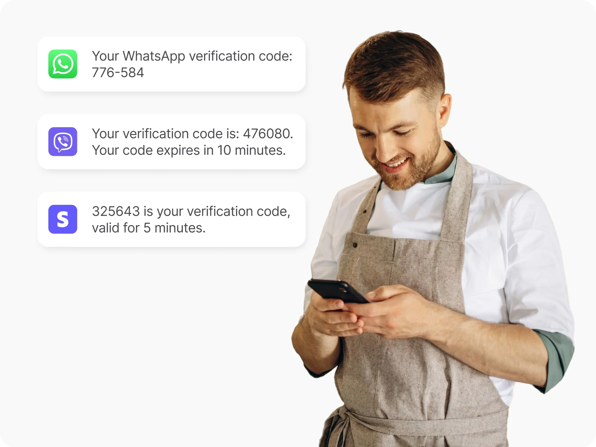 receive otps on a real mobile number
