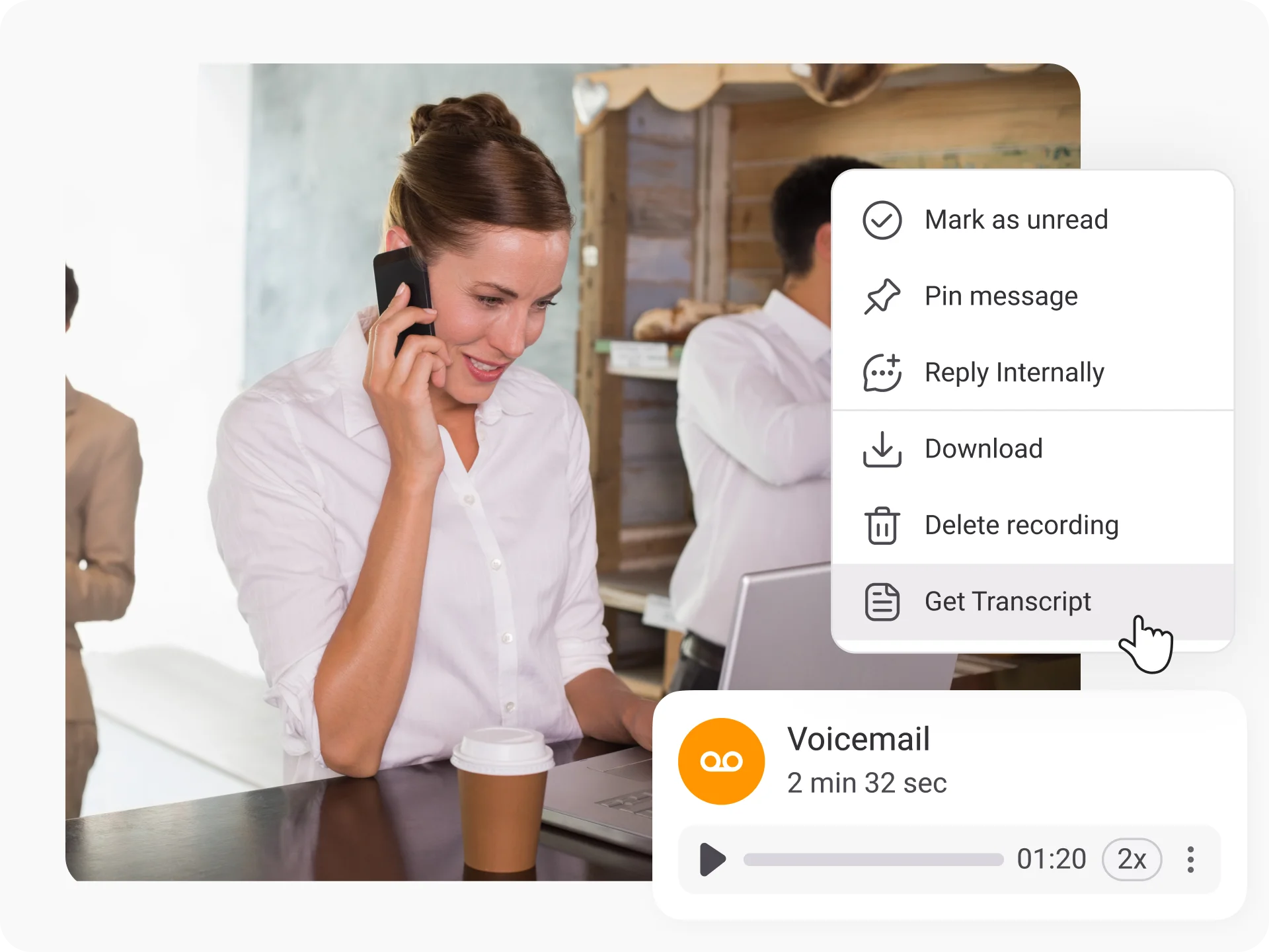 transcribe every call for quick reference