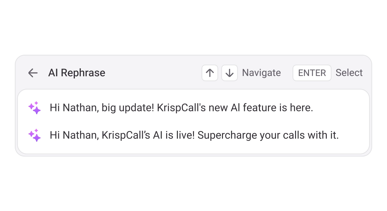 AI Rephrasing