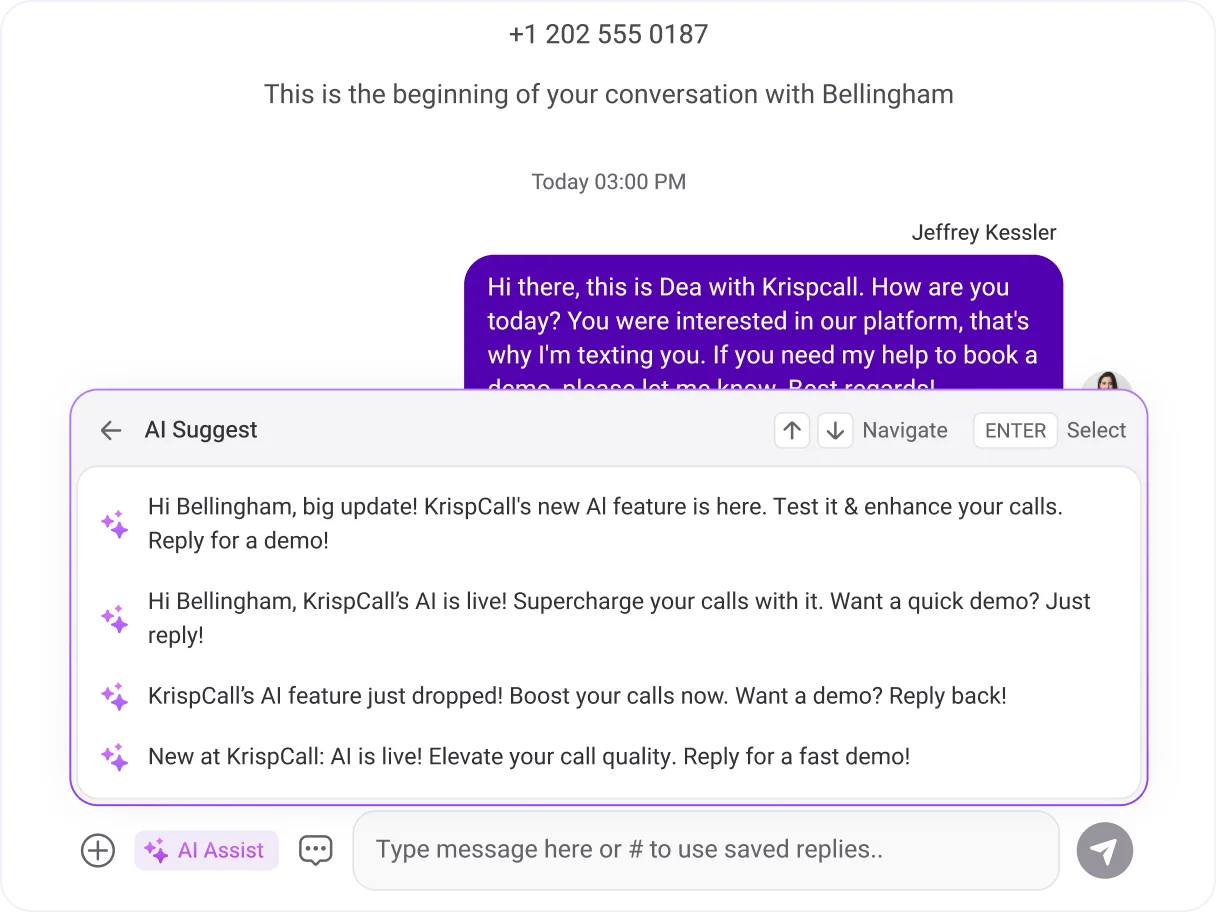 contact center ai software ai text message responder