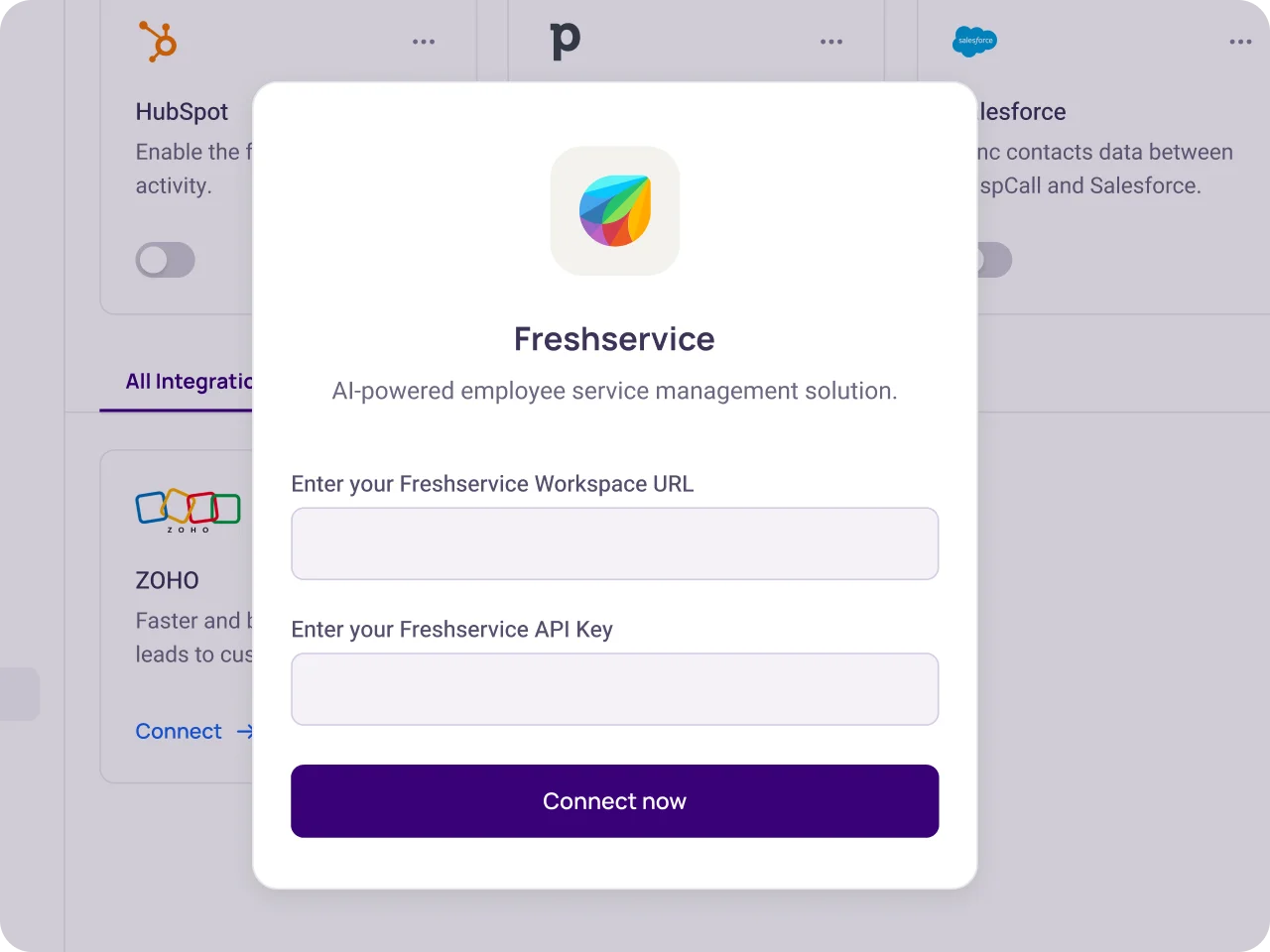 integrate freshservice with krispcall easily with our guide freshservice4