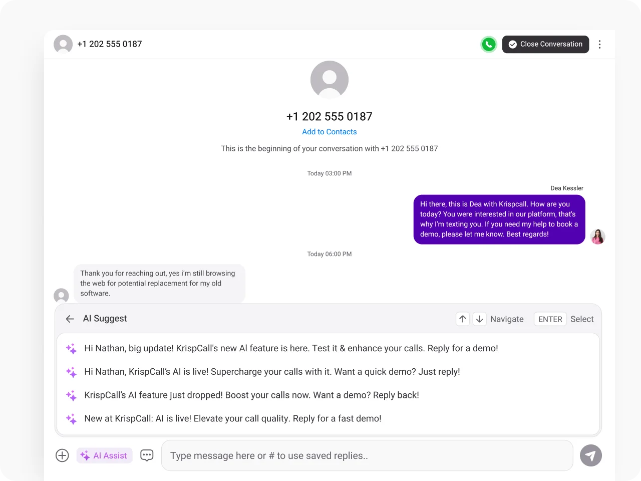 text intelligently ai sms
