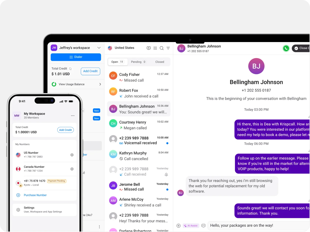 Boost Your CRM Efficiency with KrispCall Telephony Solutions