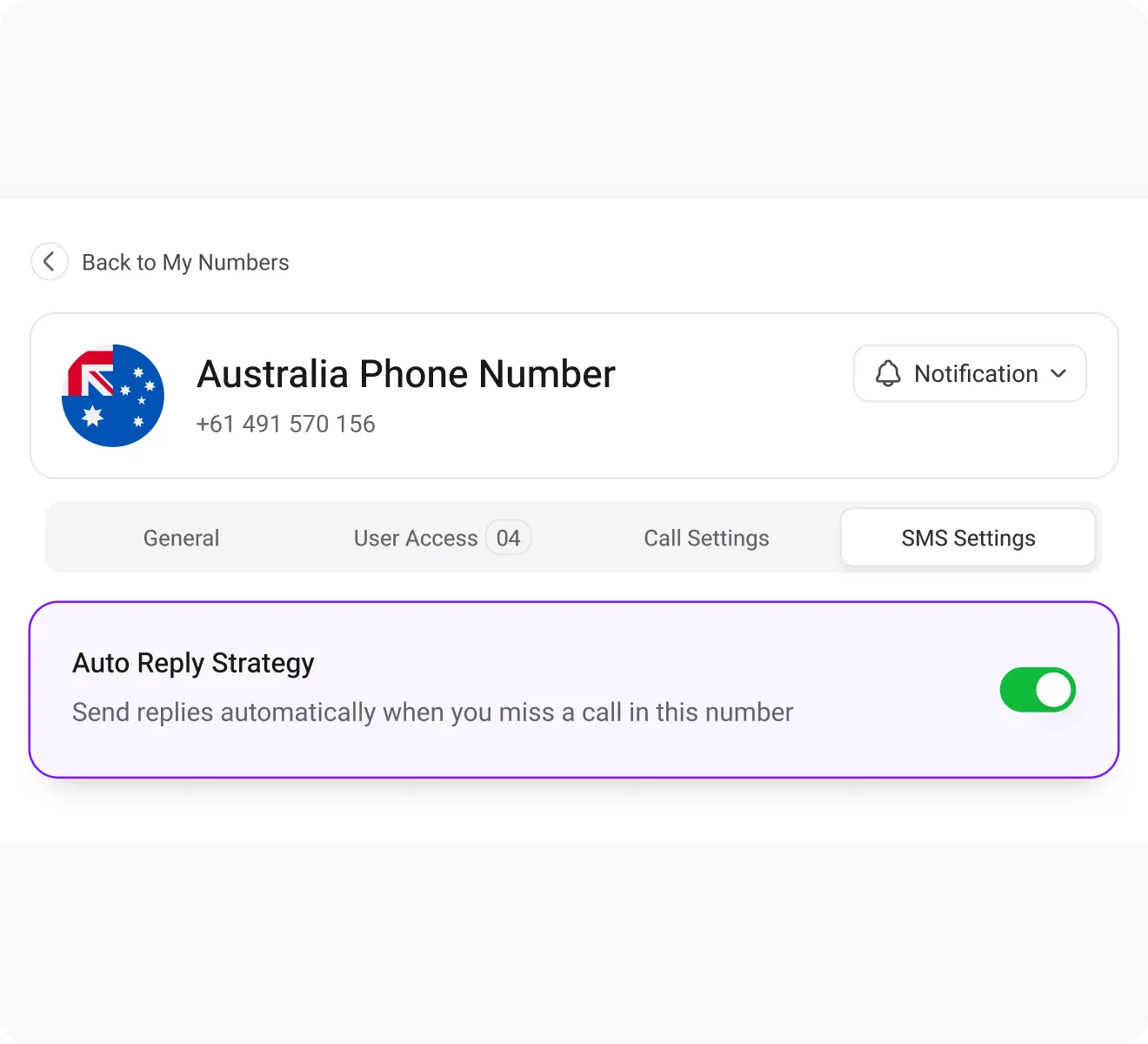 Auto Reply for Missed Call