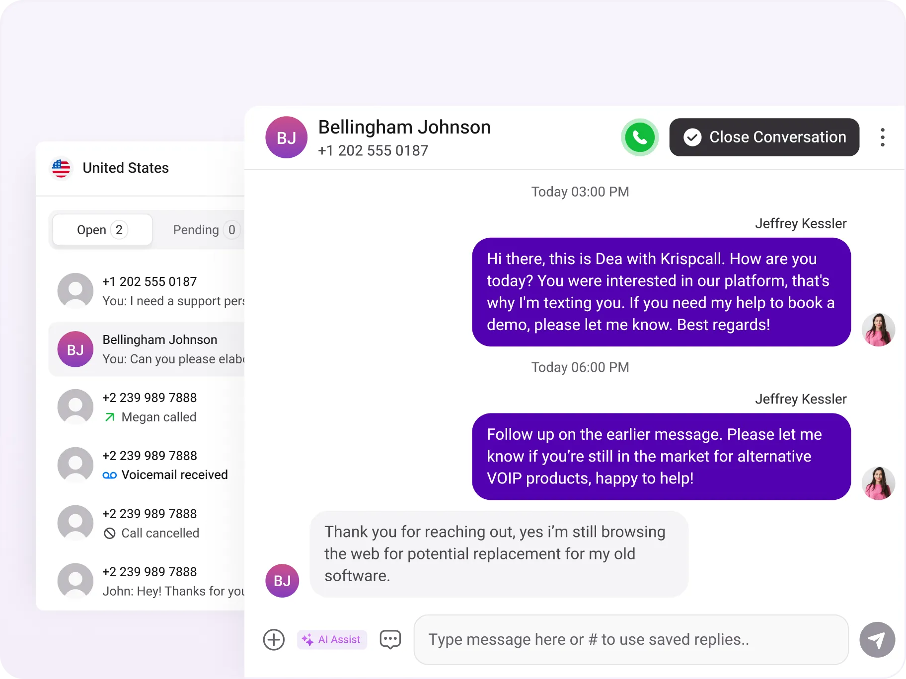 Unified Interactions Across Multiple Channels