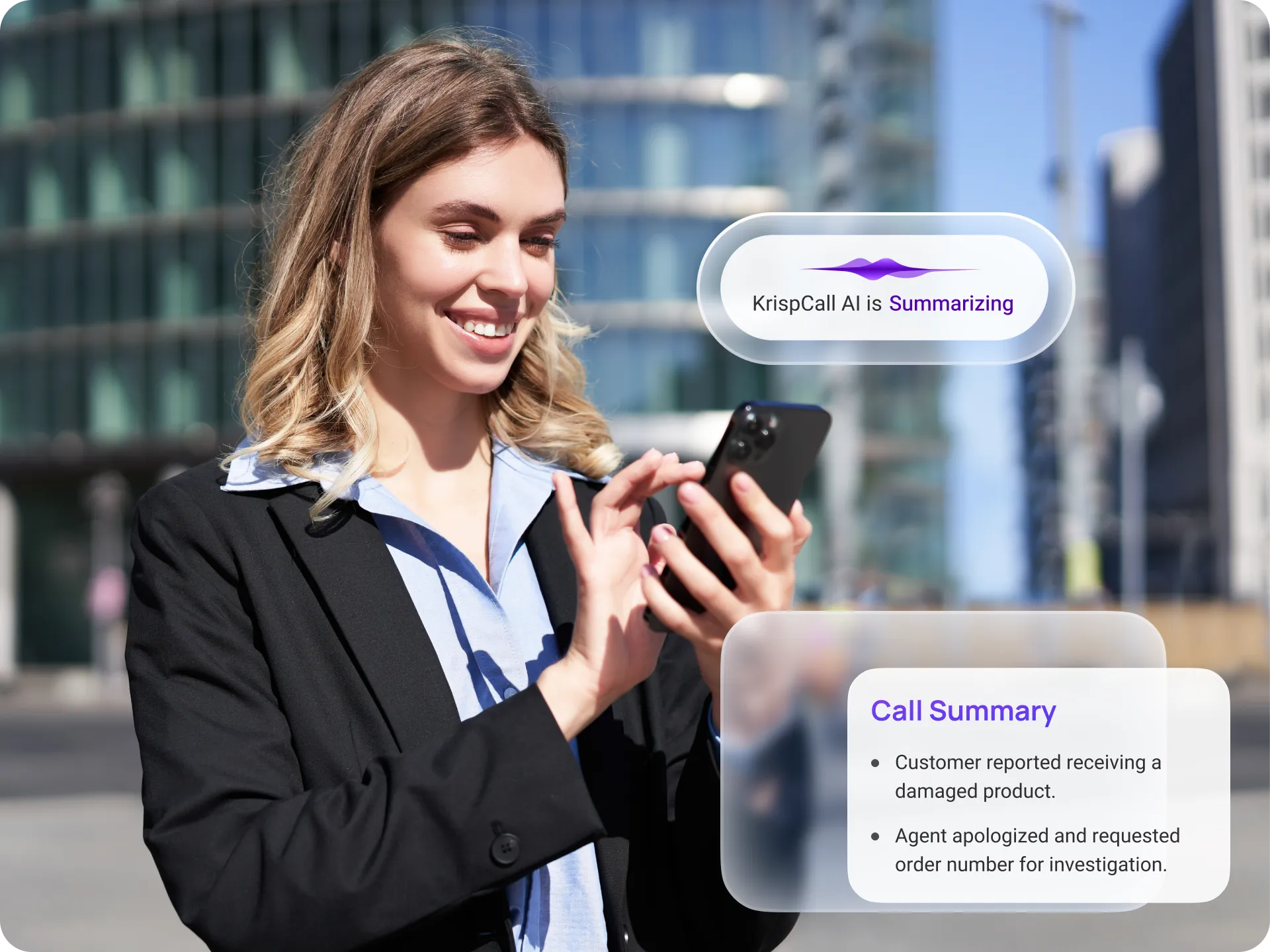 voice solution ai that works before during and after every call