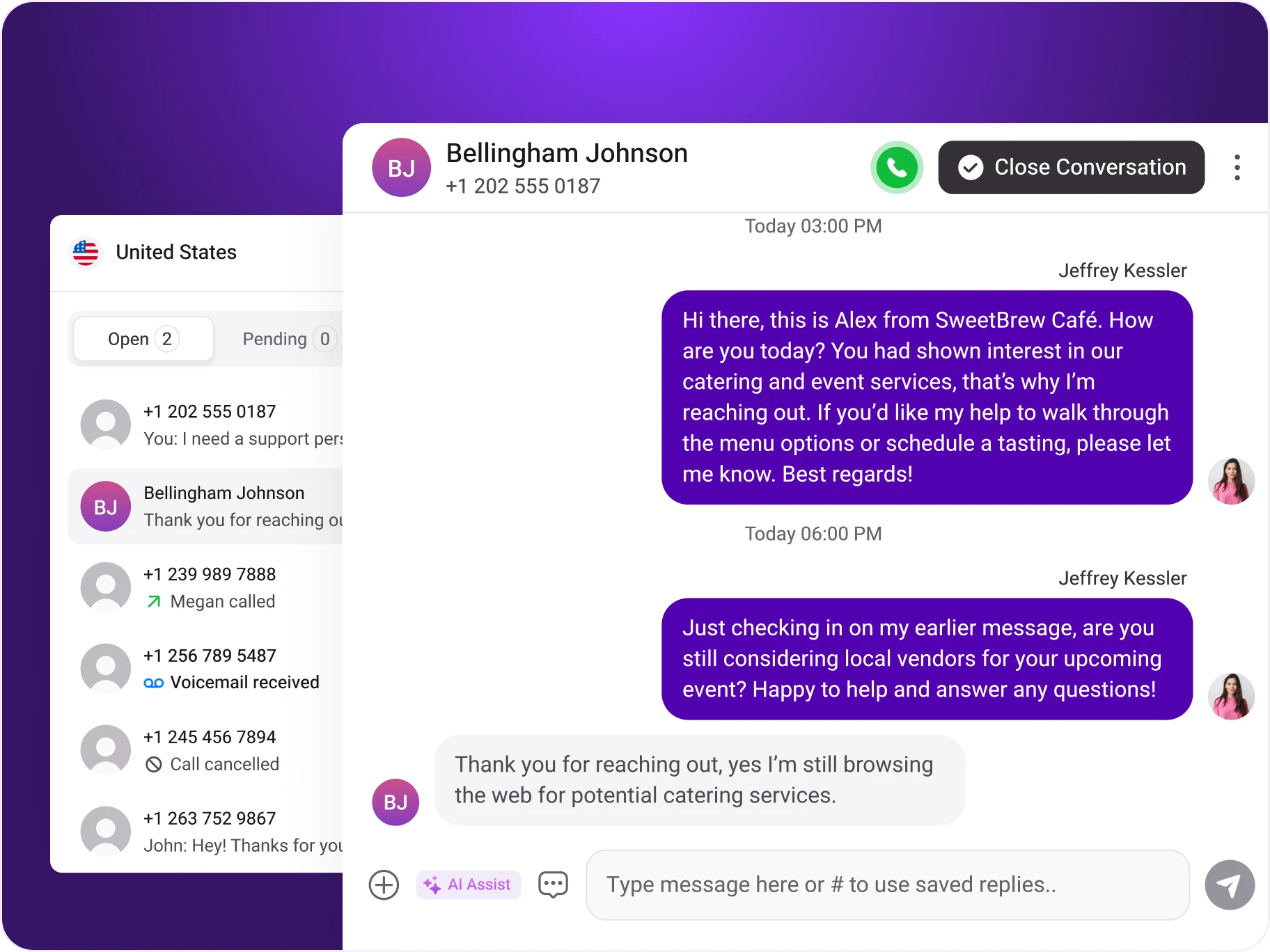 Manage Calls and Messages in One Place