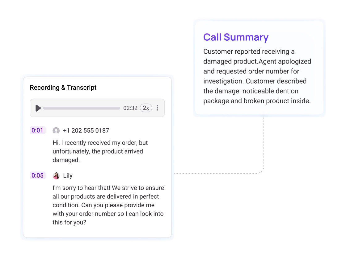 AI Call Summaries