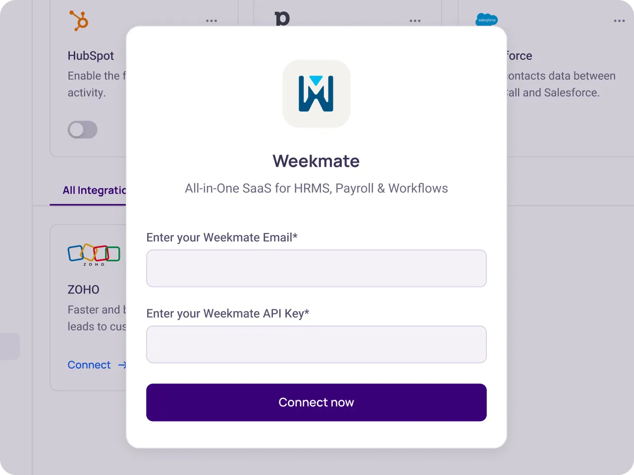 weekmate get your weekmate api key3