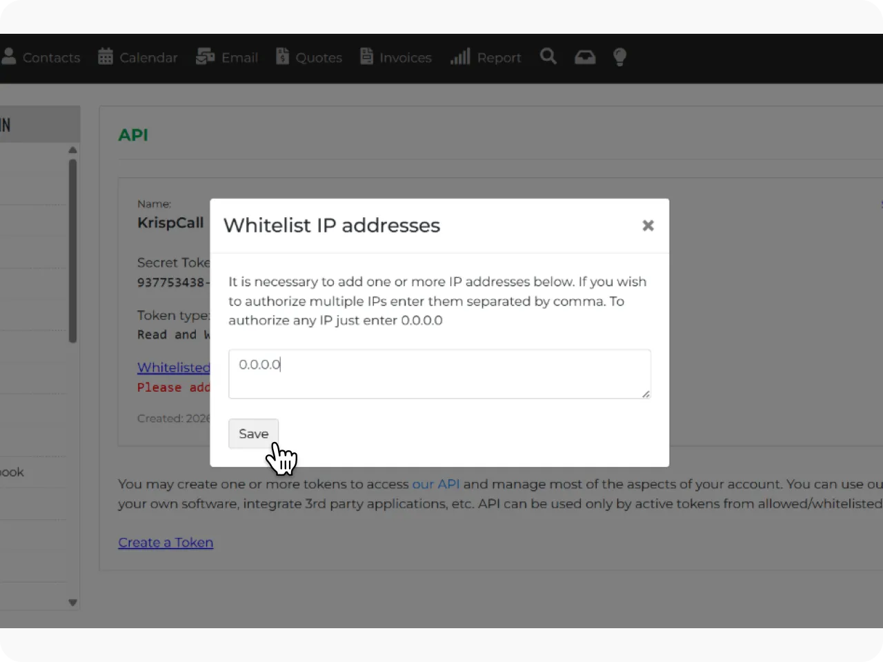 integrate onpipeline with krispcall 5