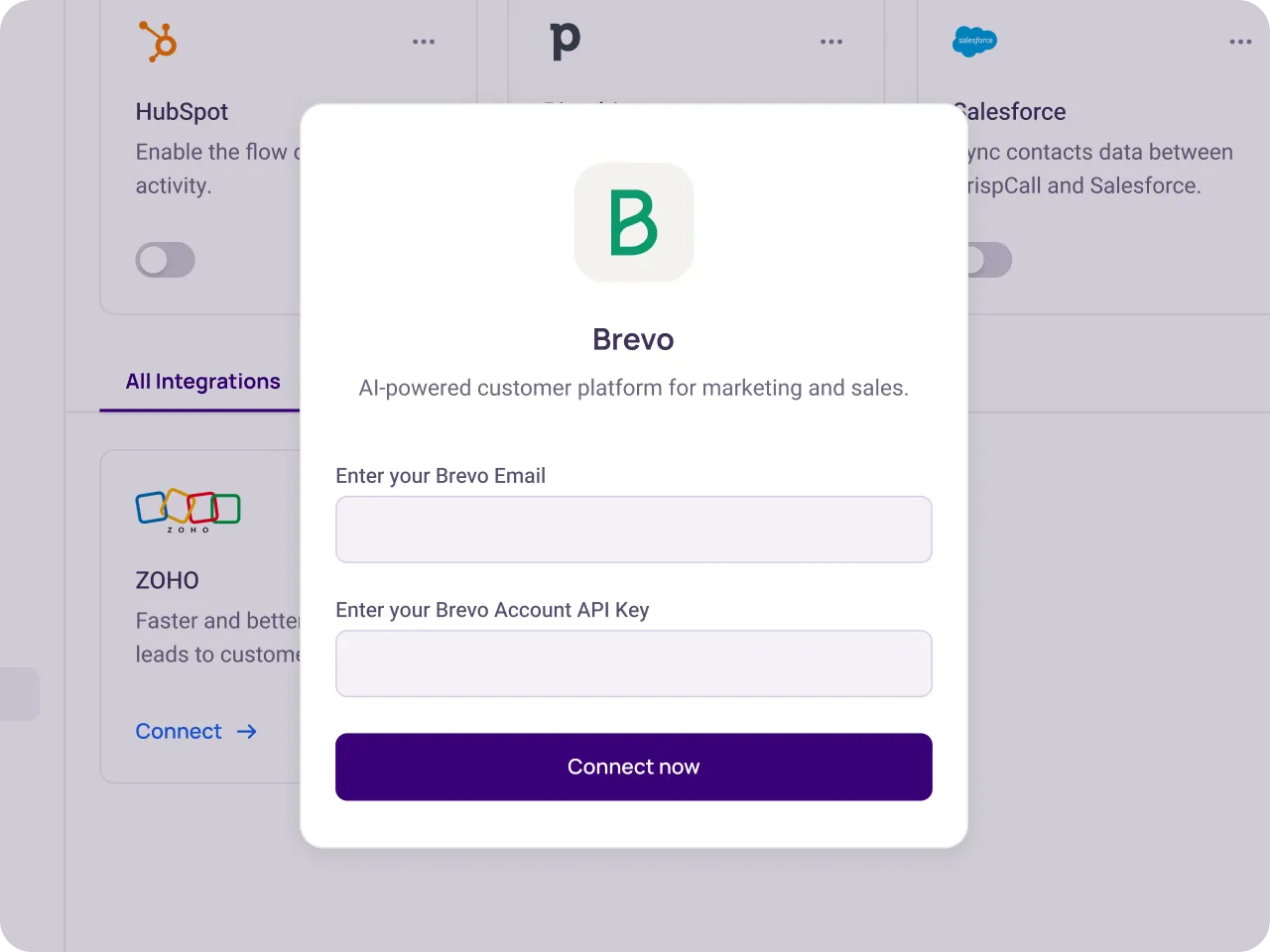 integrate brevo with krispcall easily with our guide4