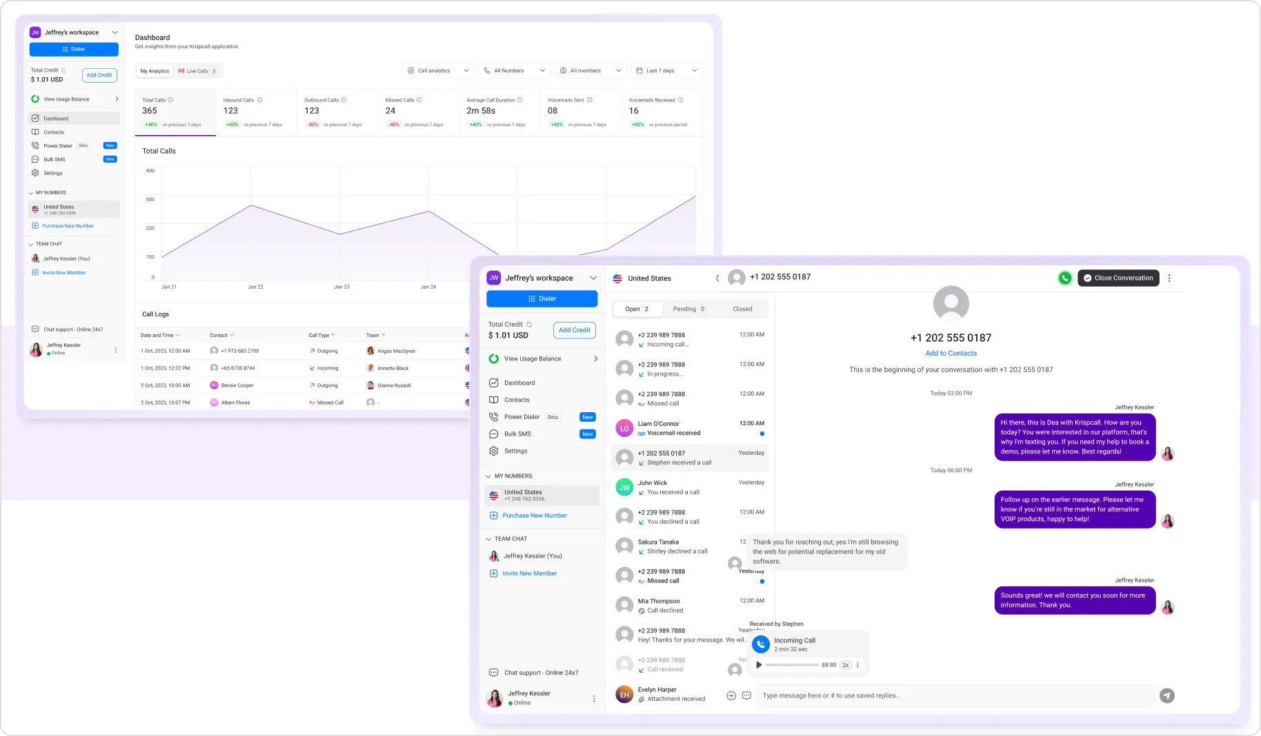 Conversation Window Design
